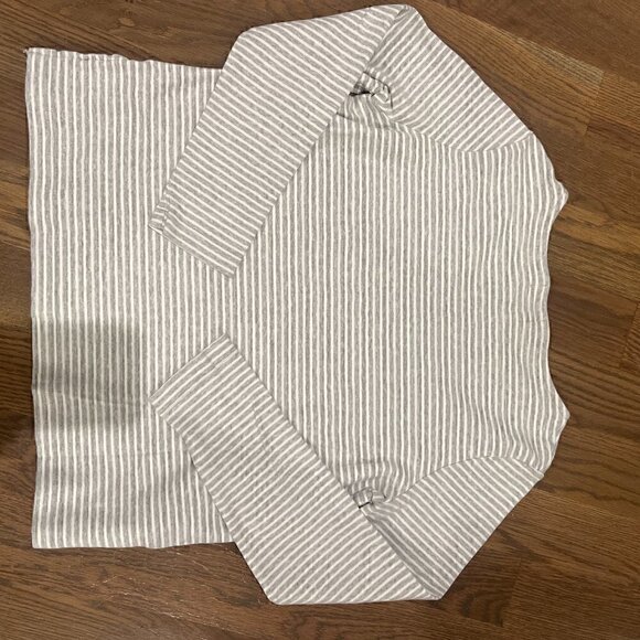 VINEYARD VINES Gray Striped Long Sleeve Shirt L 100% cotton - Picture 2 of 4